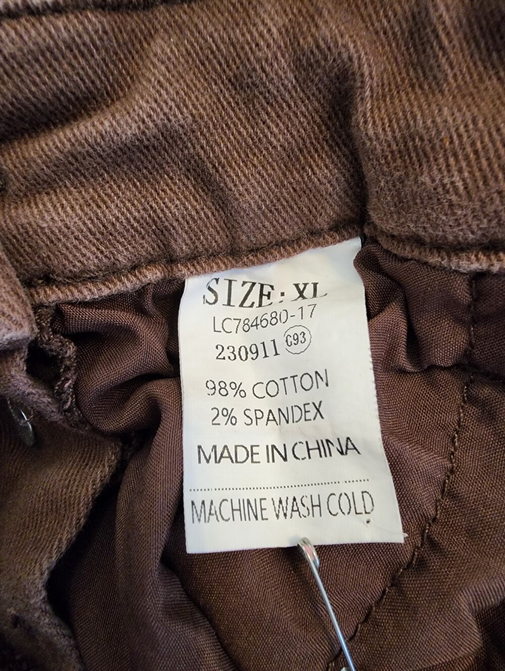 Overall brown denim shorts distressed casual adjustable straps, pockets, fun! - Picture 12 of 14